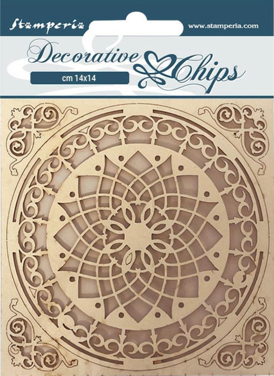 Stamperia Decoratieve Chips - Casa Granada Bord